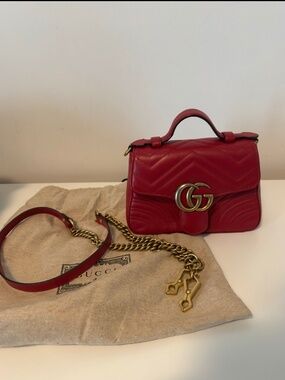 Gucci marmont top handle mini